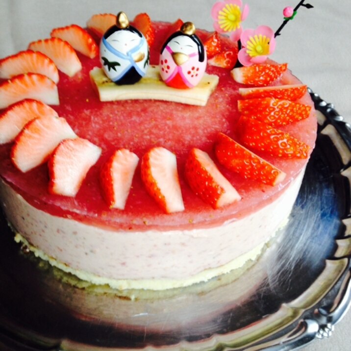 いちごのババロアケーキ18cm レシピ 作り方 By Minori Rio 楽天レシピ いちごのババロアケーキ18cm レシピ 作り方 By Minori Rio 楽天レシピ